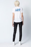 Camiseta Atia Art 3D - Camiseta blanca para mujer.