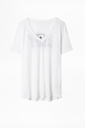 Camiseta Atia Art 3D - Camiseta blanca para mujer.