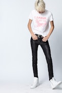 Azedi Amour T-Shirt - Women's white printed T-Shirt.