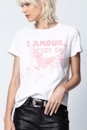 Azedi Amour T-Shirt - Women's white printed T-Shirt.