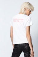 Azedi Amour T-Shirt - Women's white printed T-Shirt.