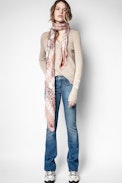 Sourca Cashmere  Sweater - Women’s beige recycled cashmere sweater.