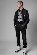 Sneaker ZV1747 High Flash Metal Leder - Schwarz Ledersneaker für Herren mit hohem Schaft. Mit dem Kauf dieses Produkts unterstützen Sie eine verantwortungsvolle Lederproduktion gemäß der Leather Working Group.