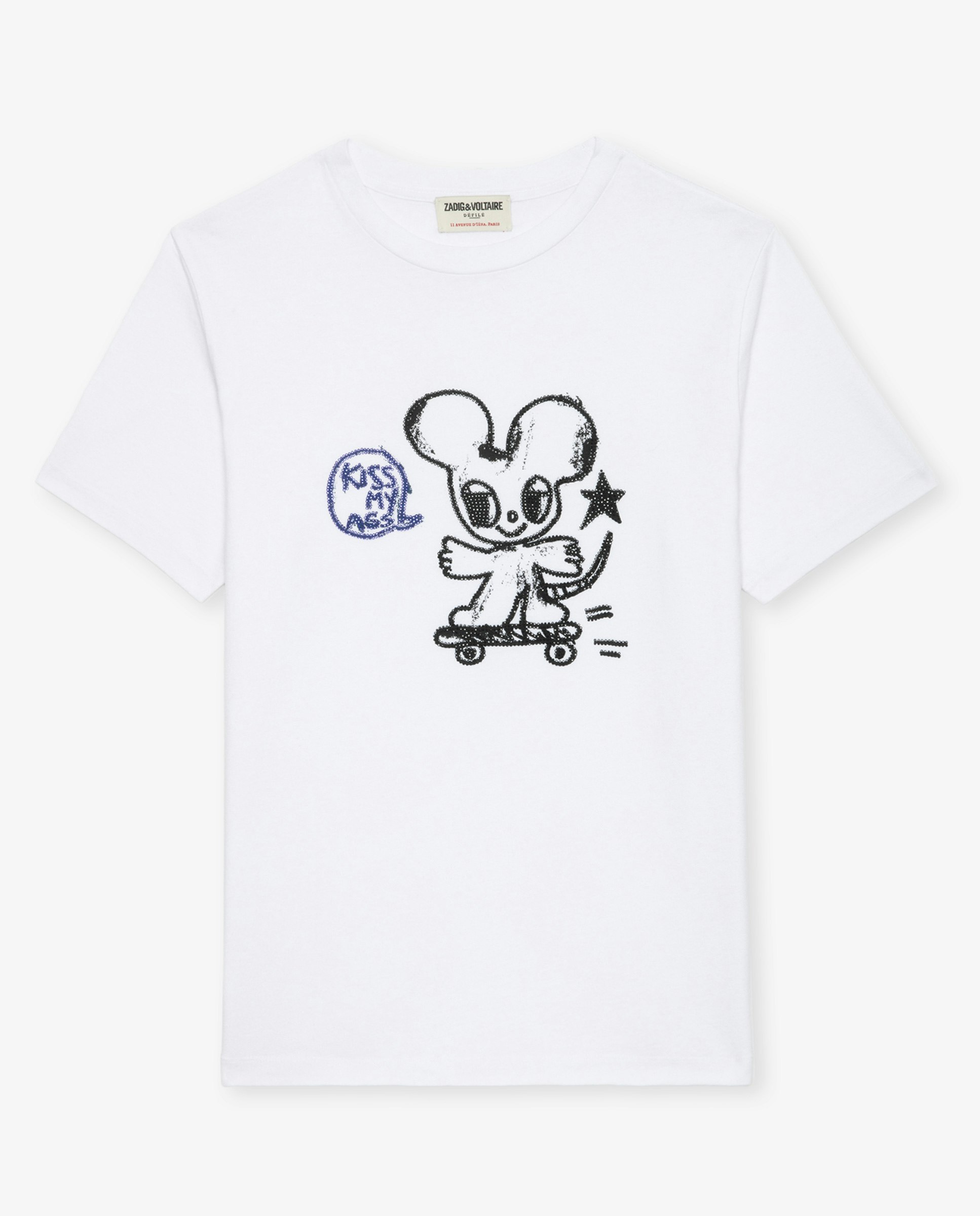 Edwin T-shirt - Round neck, short sleeve T-shirt with Humberto Cruz mouse on the front.