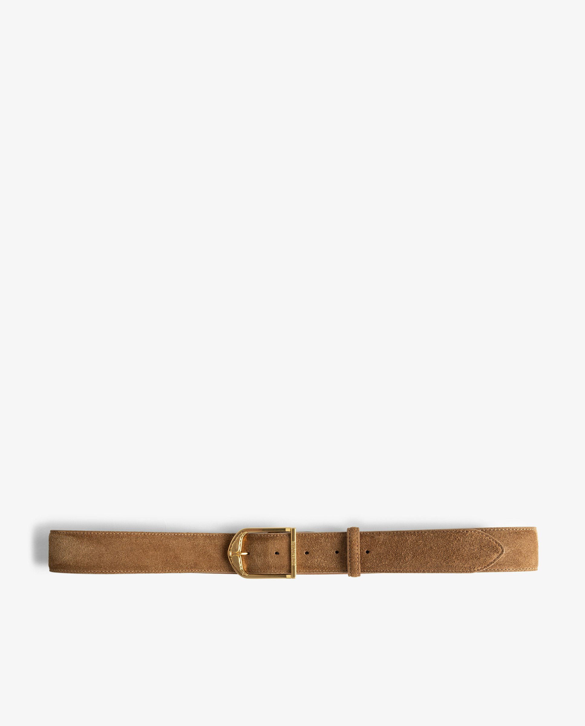 Rise Suede Belt - 35mm wide suede leather belt with signature wings on the buckle.