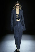 Veste Vichy Show - Veste de costume grise femme