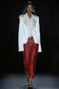 Tris Jac Leo Silk Shirt - Women’s jacquard long-sleeved silk shirt.