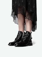 Laureen Roma Boots - Leather lace-up ankle boots