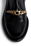 Laureen Faux Fur Ankle Boots - With faux fur and a front chain for an added twist, and the brand's signature wings, the iconic Laureen Roma ankle boots are the ultimate rock footwear.