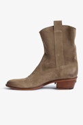 Pilar High Suede Leather Ankle Boots - Women’s taupe Pilar High Suede leather ankle boots