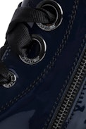 Botines Laureen - Botines de piel brillante azul marino para mujer
