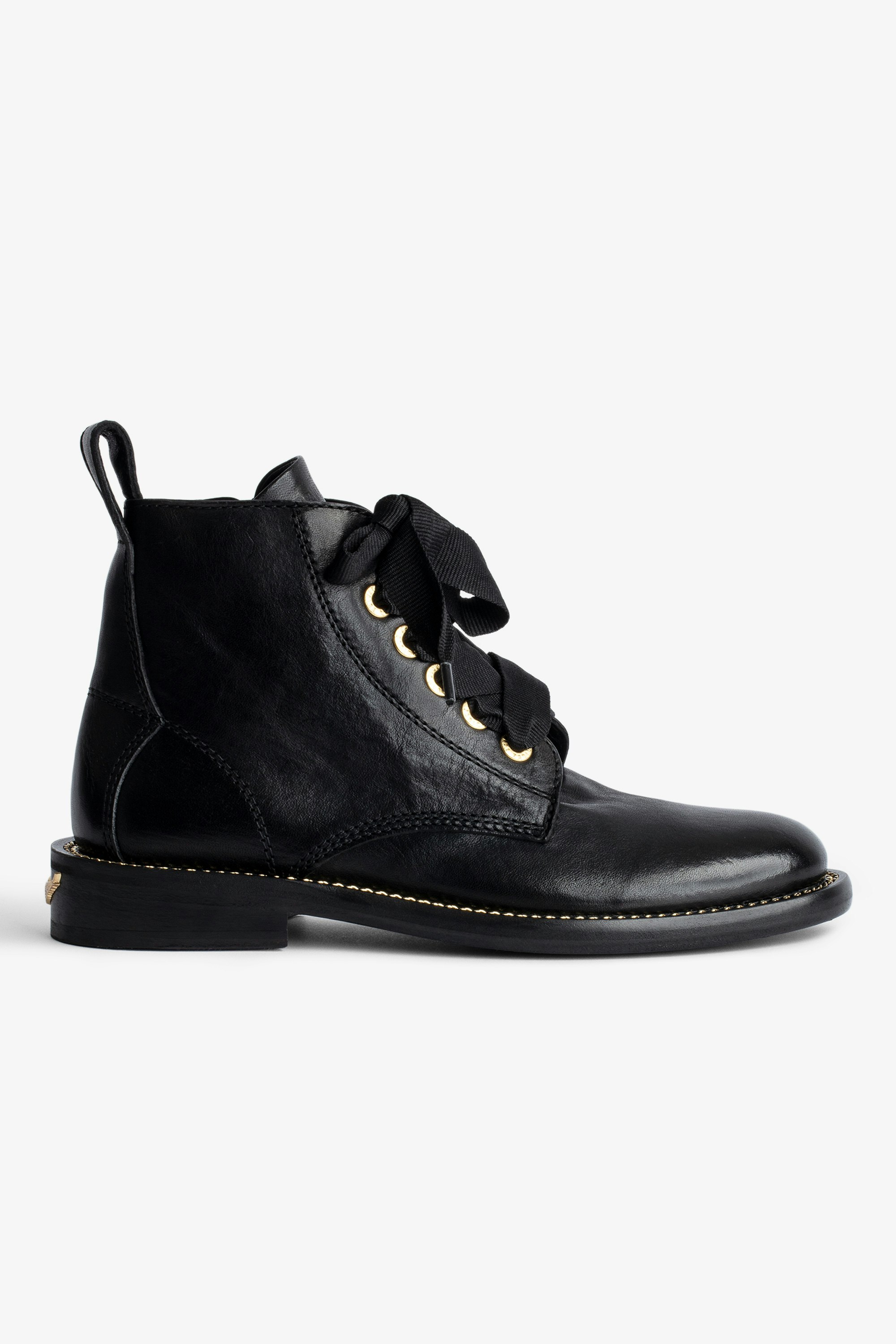 Laureen Smooth Ankle Boots boots black women | Zadig&Voltaire