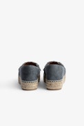 Zadig Espadrilles - Women's black cotton canvas espadrilles with wings