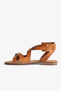 Cecilia Caprese Sandals - Women's leather sandals with straps and C-shaped buckles