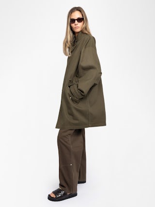 Mules Teddy Bare Vintage - Open-toe mules in padded, embroidered leather, adorned with a metallic wing.