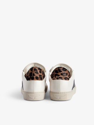 La Flash Vintage Sneakers - Low-top trainers with flash motif on the sides and printed laces.