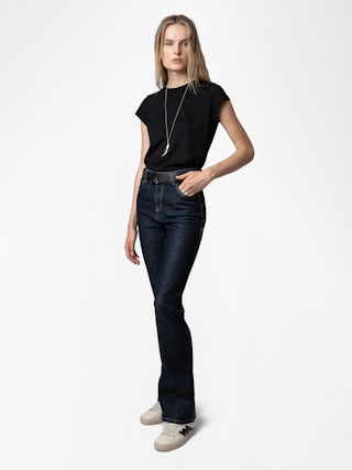 La Flash Vintage Sneakers - Low-top trainers with flash motif on the sides and printed laces.