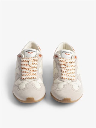Sneaker ZV Dance Vintage - Low-Top-Sneaker aus Leder mit Crinkle-Effekt und Western-Ausschnitten.