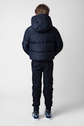 Dano Boys’ Puffer Coat - Boys’ navy blue water-repellent hooded puffer coat.