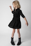 Seraphina Girl’s Dress  - Children’s black short dress
