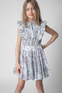 Ranila Kids' Dress - Kids' gathered dress in multicolour cotton
