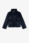 Madeline Children’s Jacket - Children’s blue fleece jacket with high collar