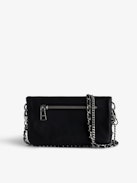 Pochette Rock Nano Studs - Iconica pochette Rock Nano in pelle nera con borchie argentate.