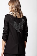 Veste Viva Bis Eagles - Veste noire en strass.