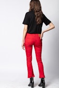 Londa Denim Pants - Women’s red jeans.