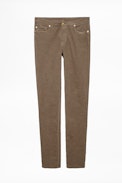 Hose David Velvet Used - Herrenhose aus Samt.
