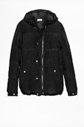 Kell Crinckle Parka - Men’s black down jacket.