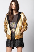 Koody Jacket - Women’s gold-tone jacket.