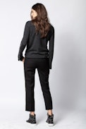 Pantalon Posh Militaire - Pantalon noir avec bandes.