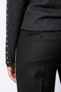 Pantalon Posh Militaire - Pantalon noir avec bandes.