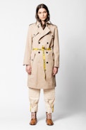 Manteau Mia - Trench femme avec ceinture.