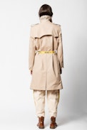 Manteau Mia - Trench femme avec ceinture.