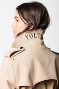 Manteau Mia - Trench femme avec ceinture.