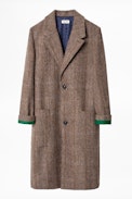 Macy Check Coat - Women’s long coat.