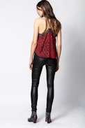 Christy Leo Camisole - Satin lace camisole.