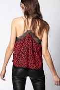Christy Leo Camisole - Satin lace camisole.