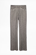 Pistol Silver Pants - Women’s sequin pants.