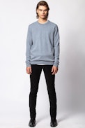 Pullover Liam - Herren-Kaschmirpullover mit Rundhalsausschnitt.