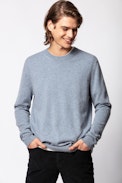 Pullover Liam - Herren-Kaschmirpullover mit Rundhalsausschnitt.