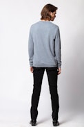 Pullover Liam - Herren-Kaschmirpullover mit Rundhalsausschnitt.