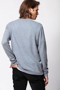 Pullover Liam - Herren-Kaschmirpullover mit Rundhalsausschnitt.