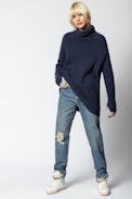 Eloi Dress - Turtleneck wool dress.