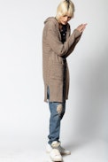 Paulson DLX Coat - Zadig&Voltaire women’s hooded cashmere coat