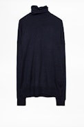 Pullover Chiara - Damen-Rollkragenpullover aus Merinowolle.