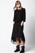 Pull Leti Cachemire - Pull noir en cachemire.