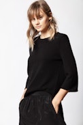 Pull Leti Cachemire - Pull noir en cachemire.